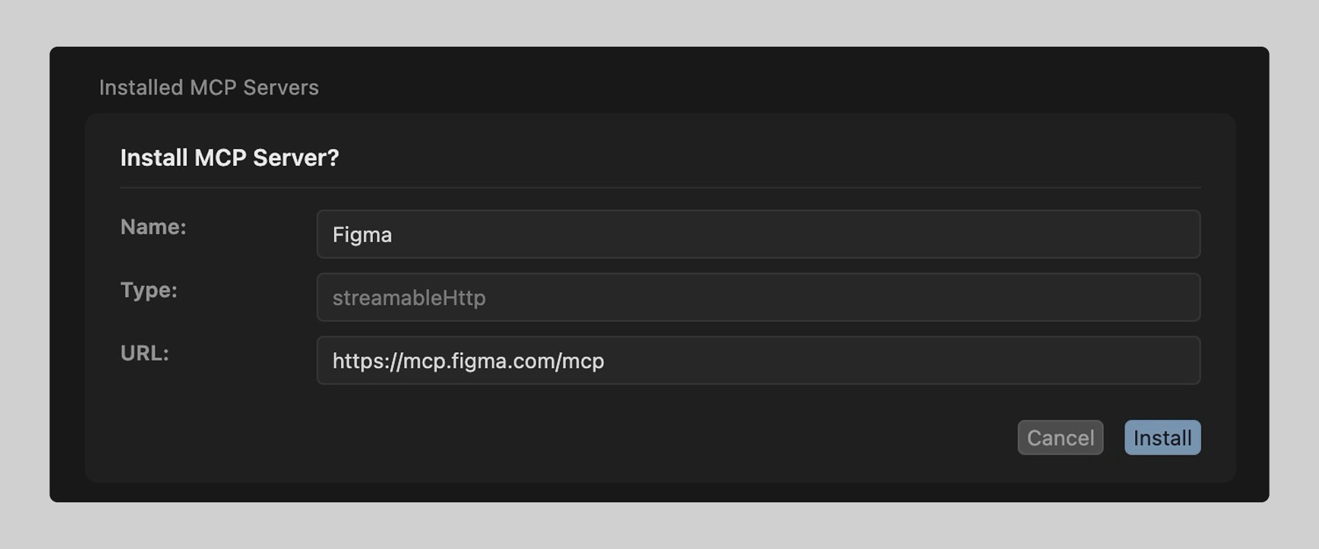 Cursor MCP configuration